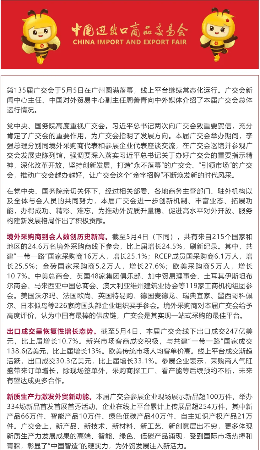廣交會(huì)圓滿落幕
